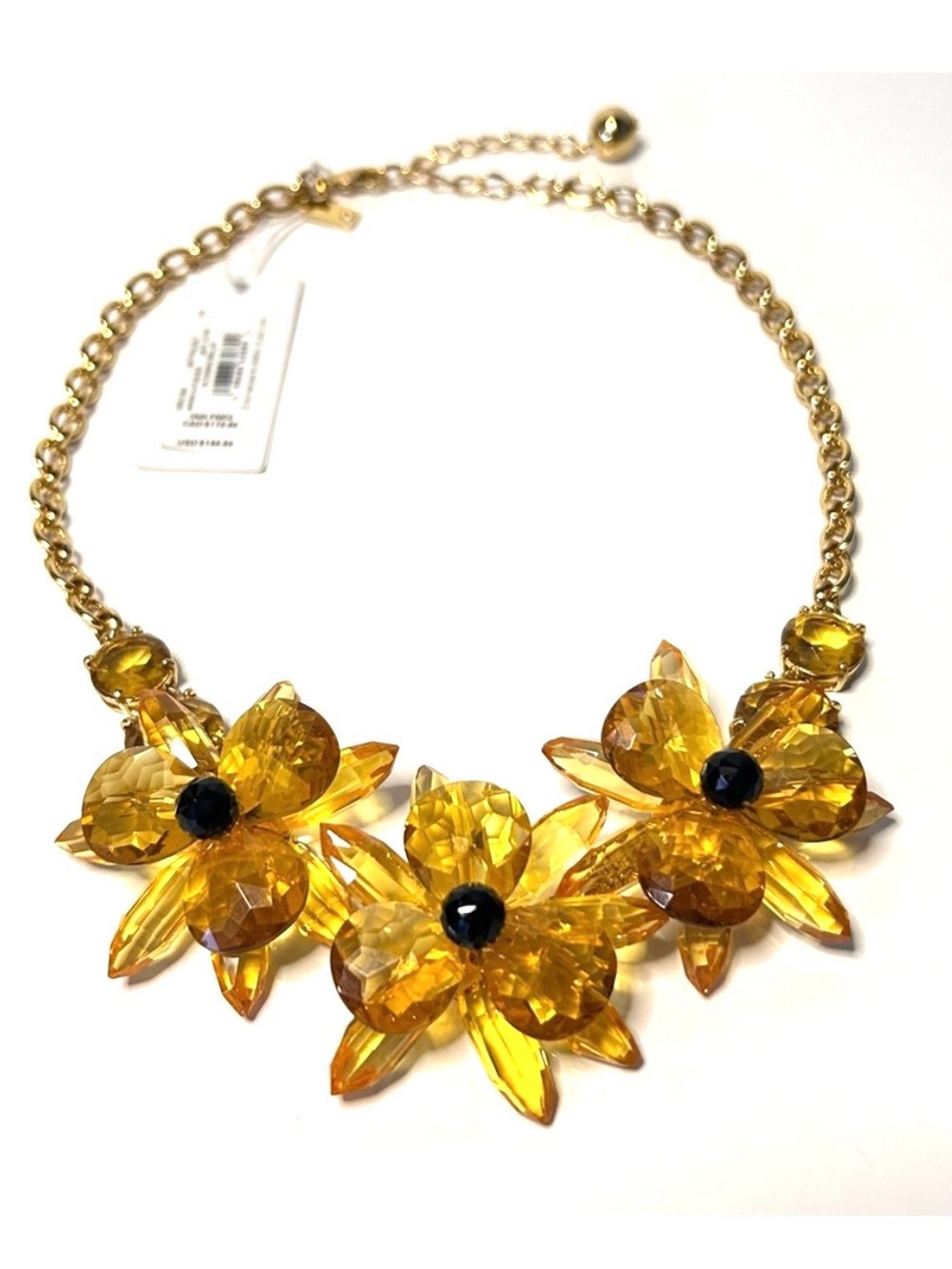 Kate Spade Blooming Brilliance Floral Statement Necklace New
